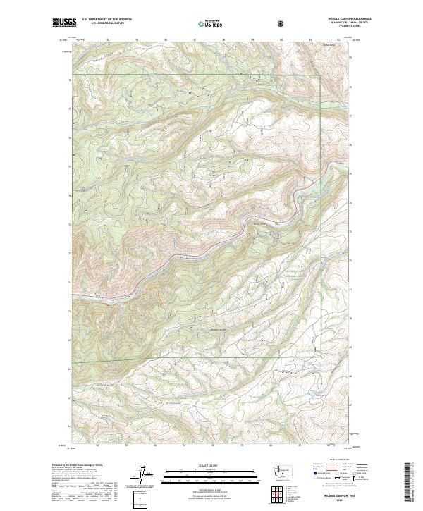 USGS Topographic Map – Weddle Canyon