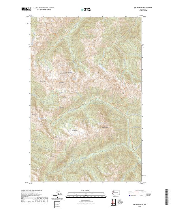 USGS Topographic Map – Wellesley Peak