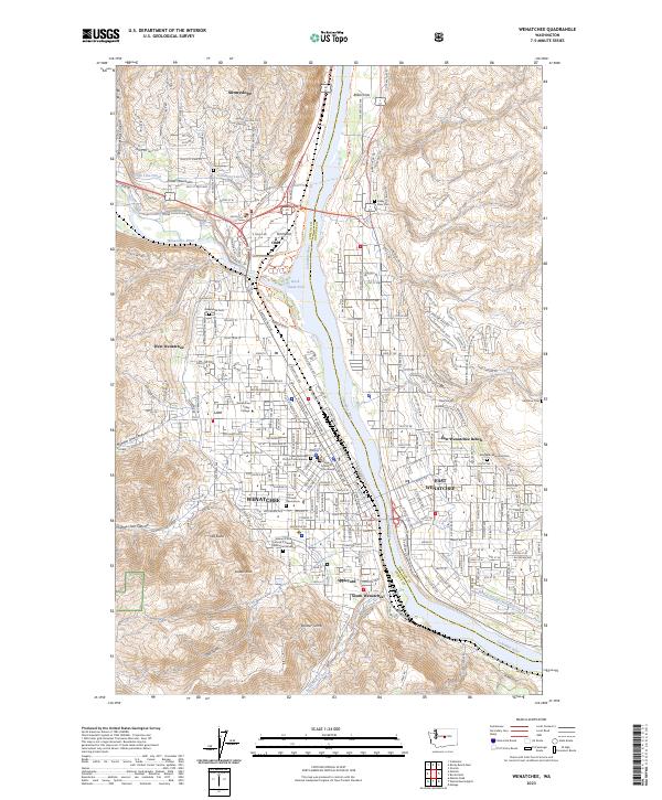 USGS Topographic Map – Wenatchee