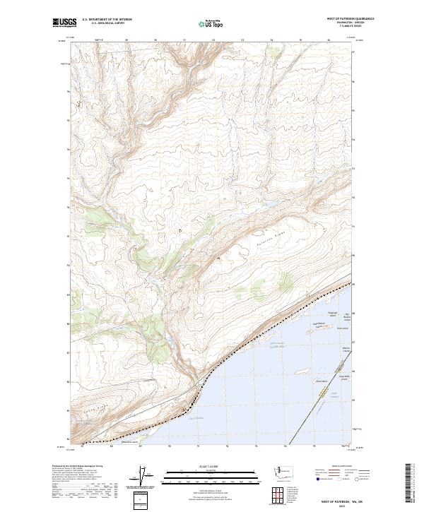 USGS Topographic Map – West of Paterson