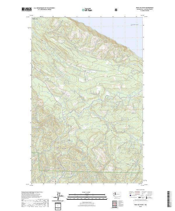 USGS Topographic Map – West of Pysht