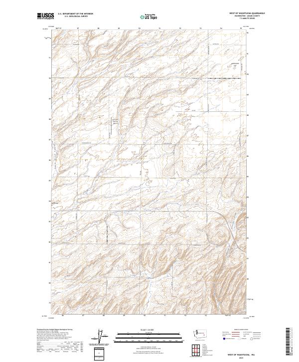 USGS Topographic Map – West of Washtucna