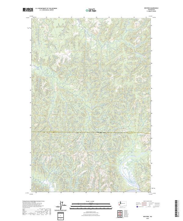 USGS Topographic Map – Western