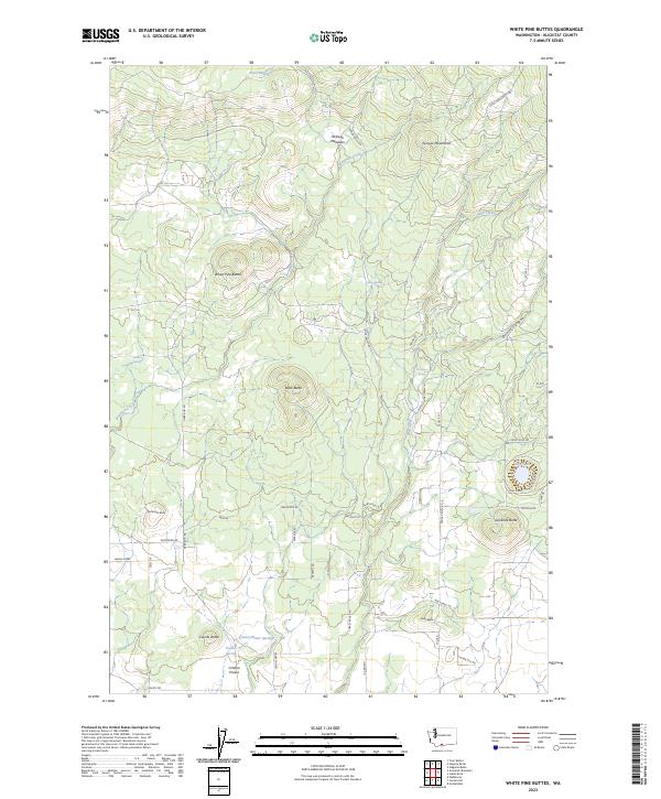 USGS Topographic Map – White Pine Buttes