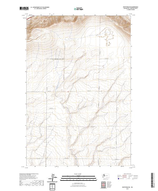 USGS Topographic Map – Whitstran NE