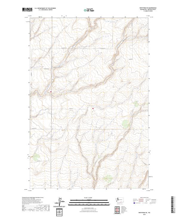 USGS Topographic Map – Whitstran SE