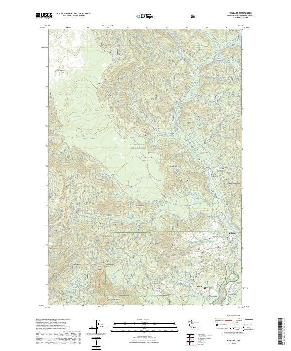 USGS Topographic Map – Willard
