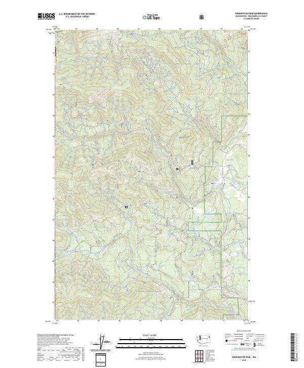 USGS Topographic Map – Winchester Peak
