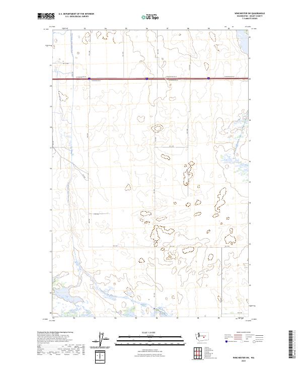 USGS Topographic Map – Winchester SW