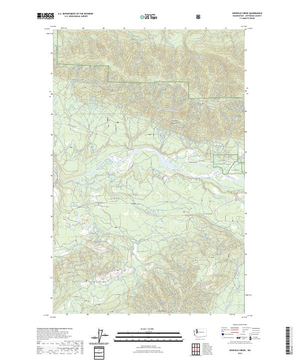 USGS Topographic Map – Winfield Creek