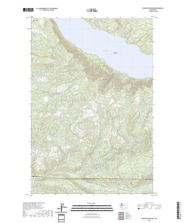 USGS Topographic Map – Winters Mountain