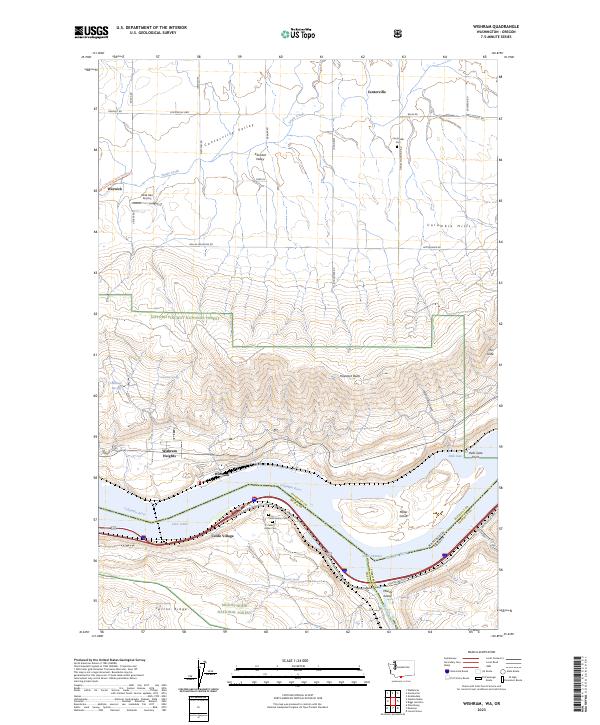 USGS Topographic Map – Wishram