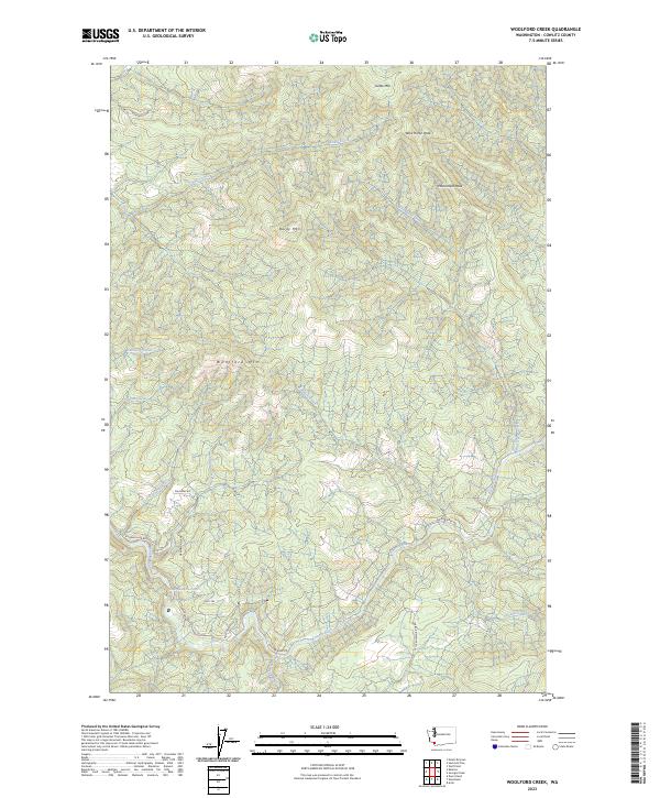 USGS Topographic Map – Woolford Creek