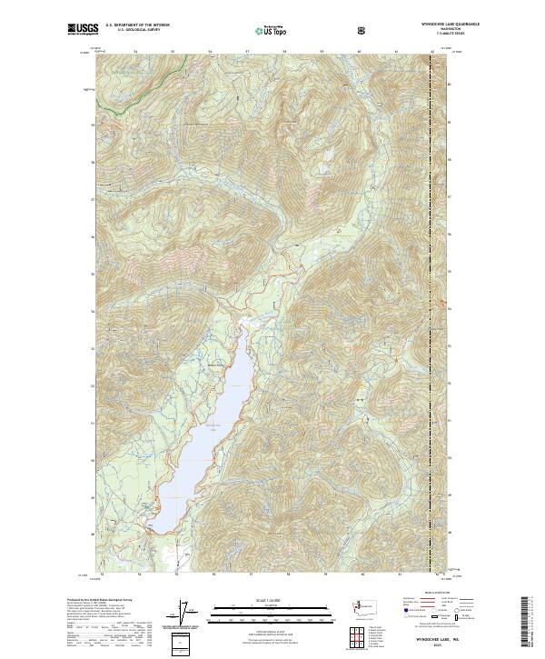 USGS Topographic Map – Wynoochee Lake