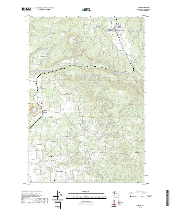 USGS Topographic Map – Yacolt