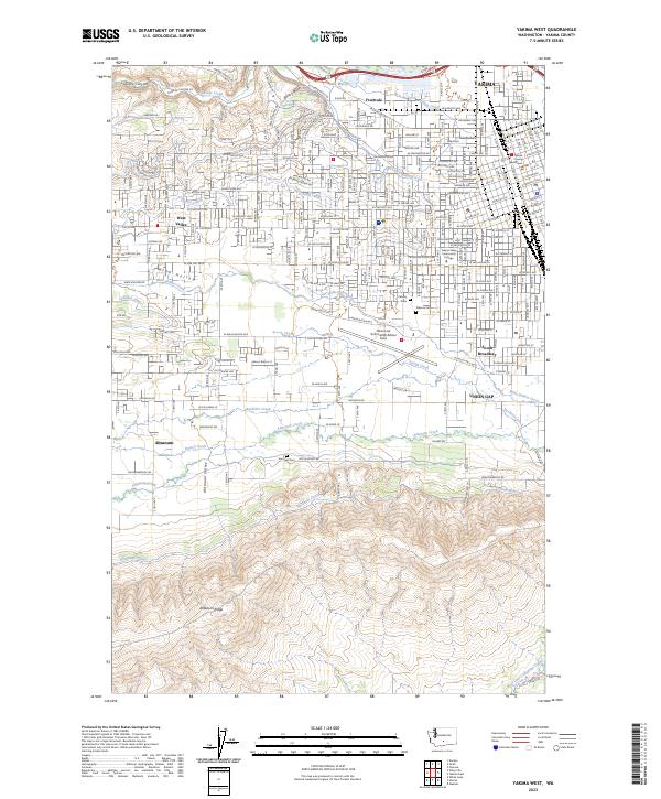 USGS Topographic Map – Yakima West