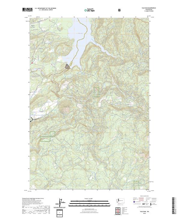USGS Topographic Map – Yale Dam