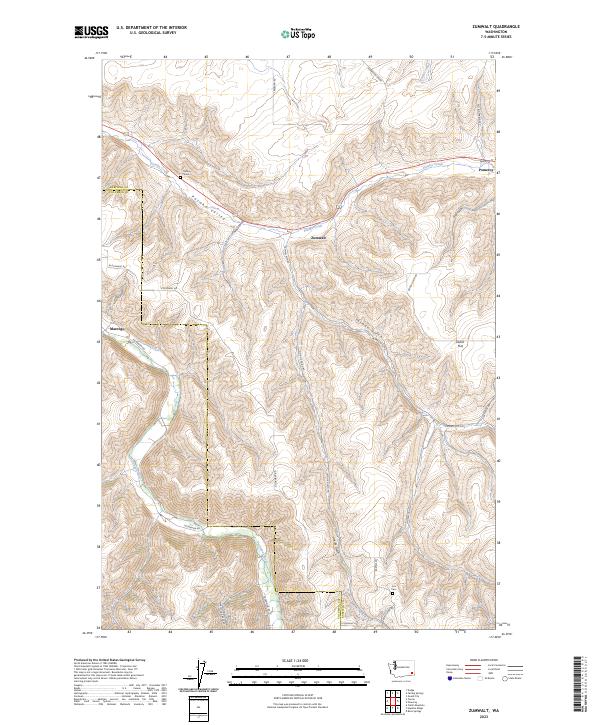 USGS Topographic Map – Zumwalt
