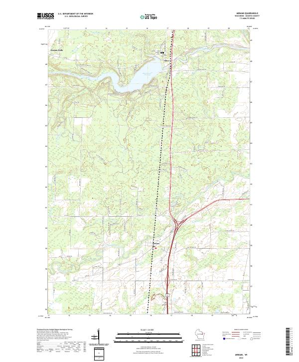 USGS Topographic Map – Abrams