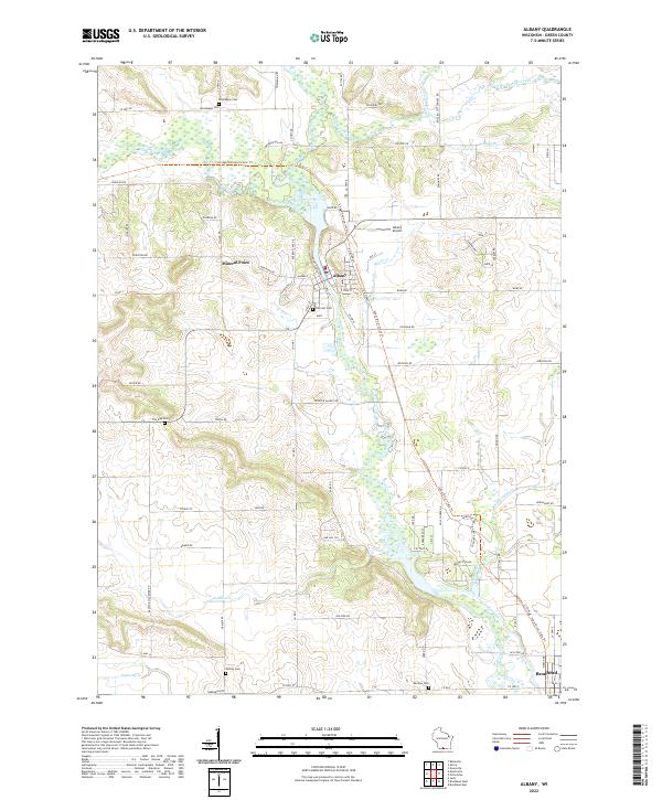 USGS Topographic Map – Albany