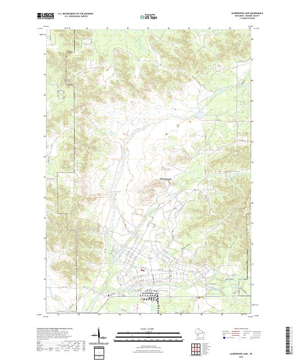 USGS Topographic Map – Alderwood Lake