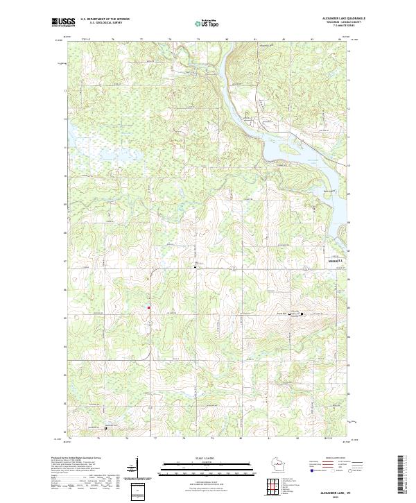 USGS Topographic Map – Alexander Lake