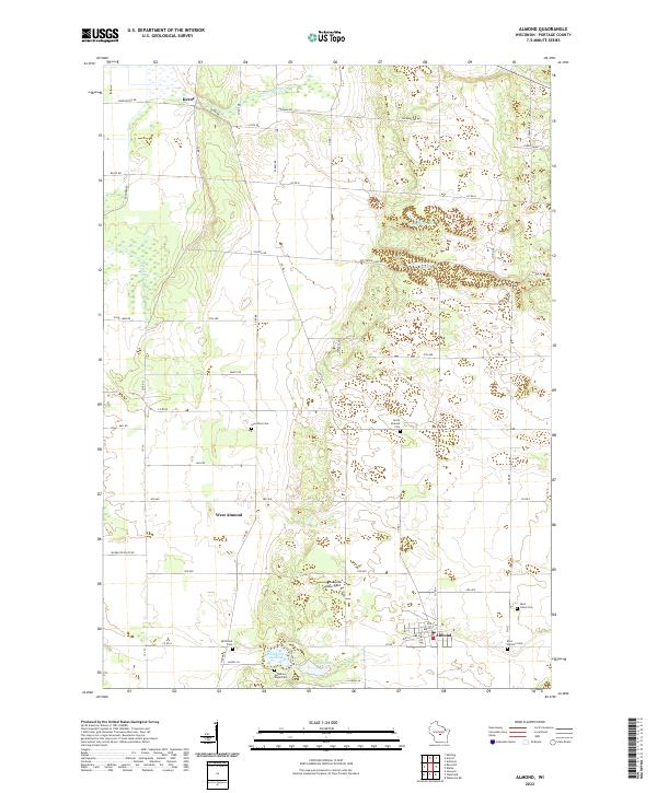 USGS Topographic Map – Almond