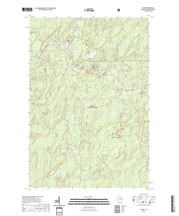 USGS Topographic Map – Alvin