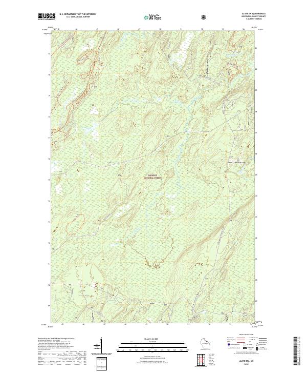USGS Topographic Map – Alvin SW
