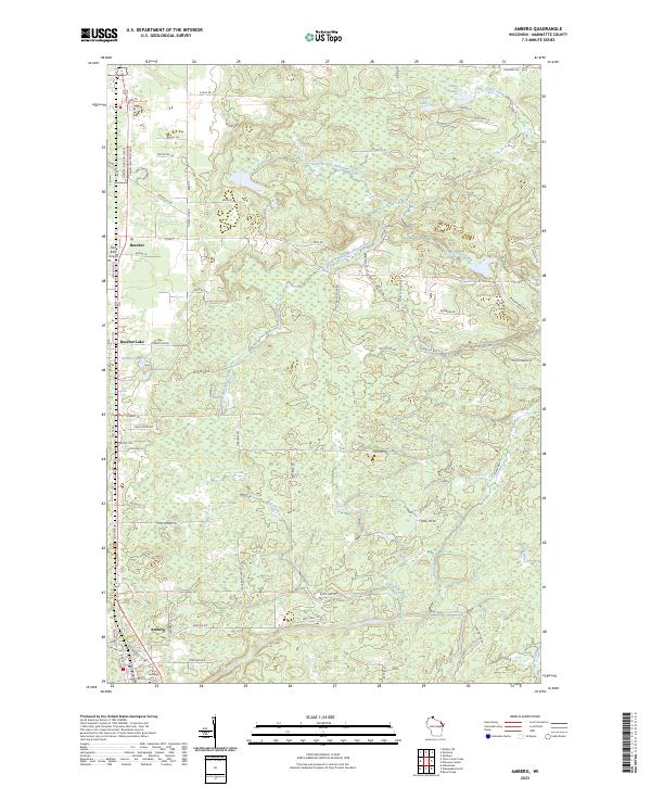 USGS Topographic Map – Amberg