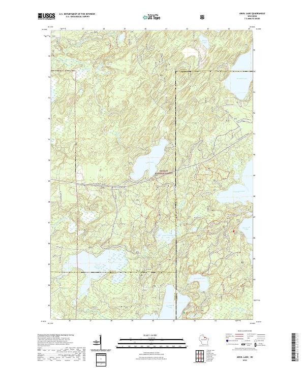 USGS Topographic Map – Anvil Lake