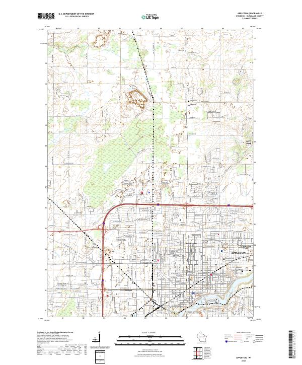 USGS Topographic Map – Appleton