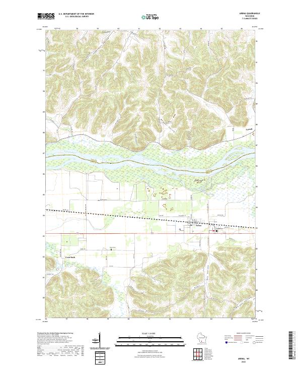 USGS Topographic Map – Arena