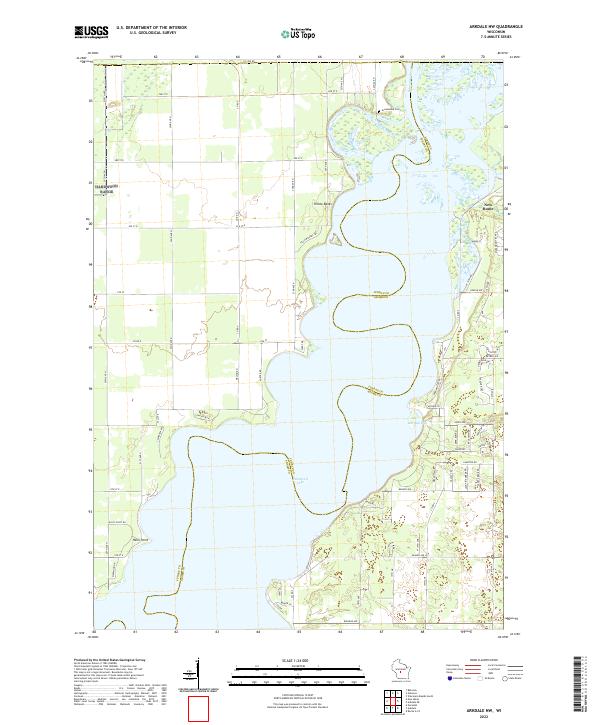 USGS Topographic Map – Arkdale NW