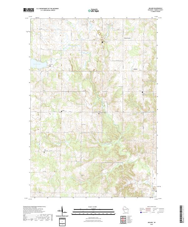 USGS Topographic Map – Arland