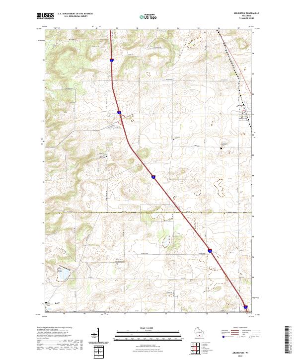 USGS Topographic Map – Arlington