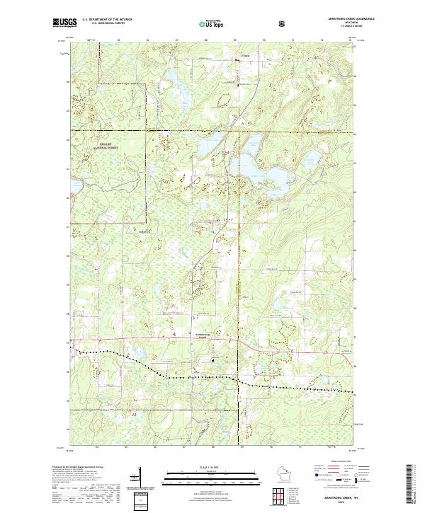 USGS Topographic Map – Armstrong Creek