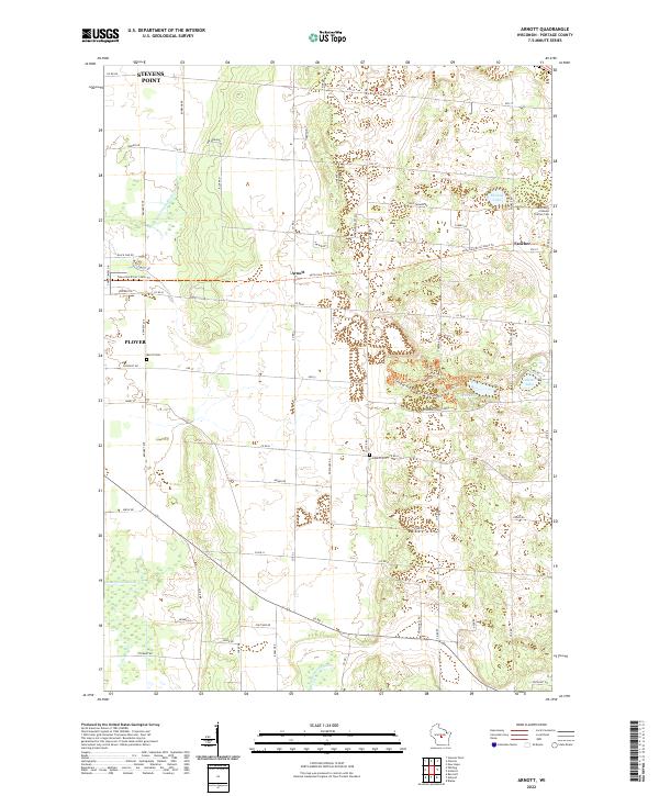 USGS Topographic Map – Arnott