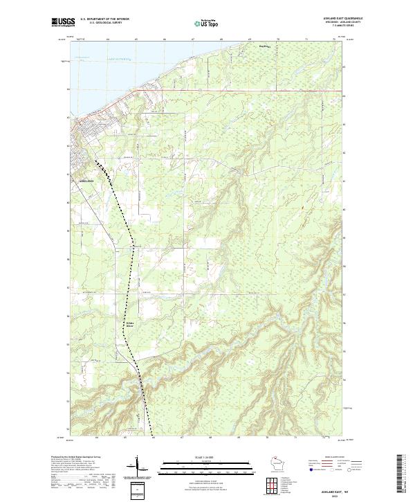 USGS Topographic Map – Ashland East