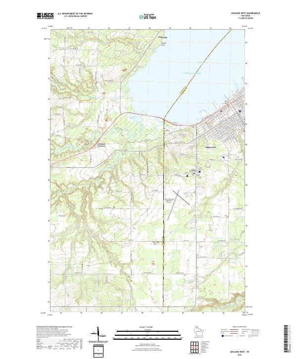 USGS Topographic Map – Ashland West