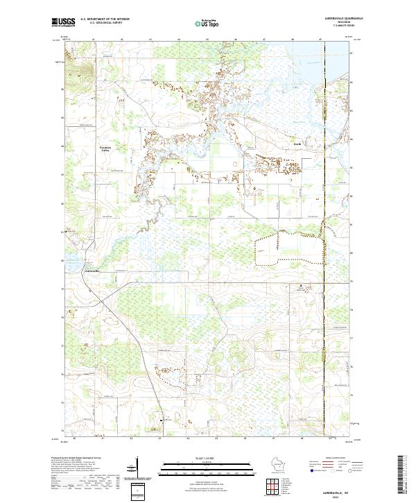 USGS Topographic Map – Auroraville