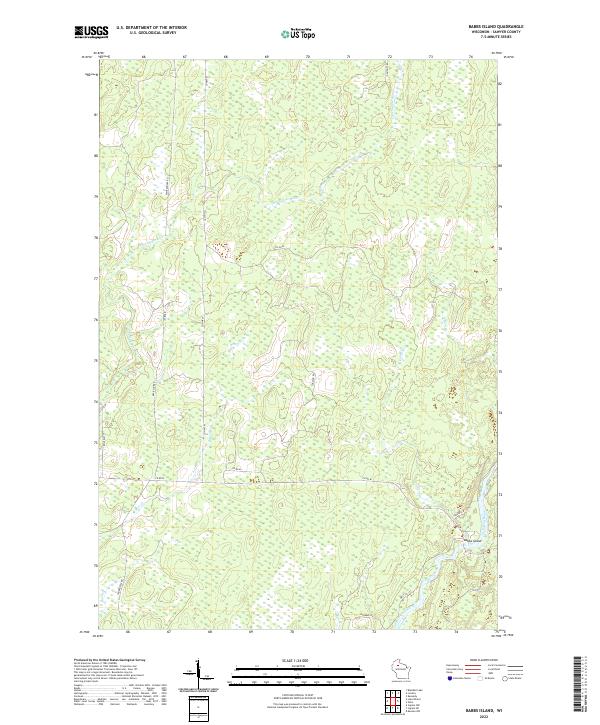 USGS Topographic Map – Babbs Island