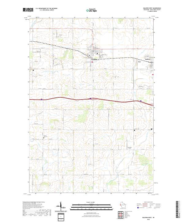USGS Topographic Map – Baldwin West
