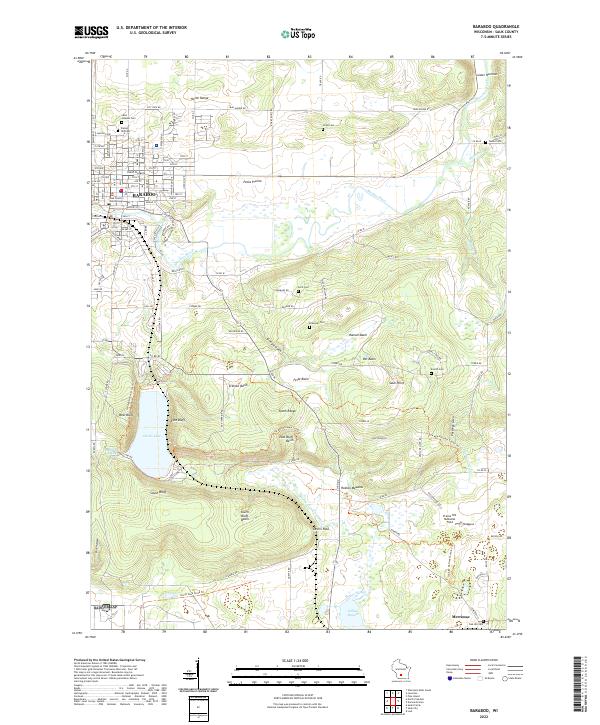 USGS Topographic Map – Baraboo