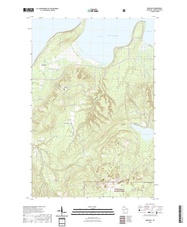 USGS Topographic Map – Bark Bay