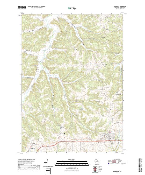 USGS Topographic Map – Barneveld