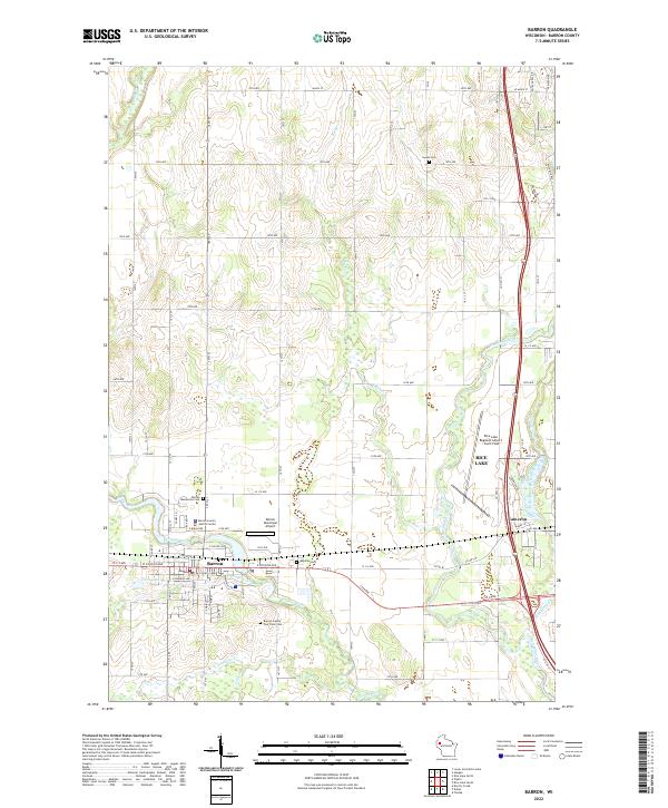 USGS Topographic Map – Barron