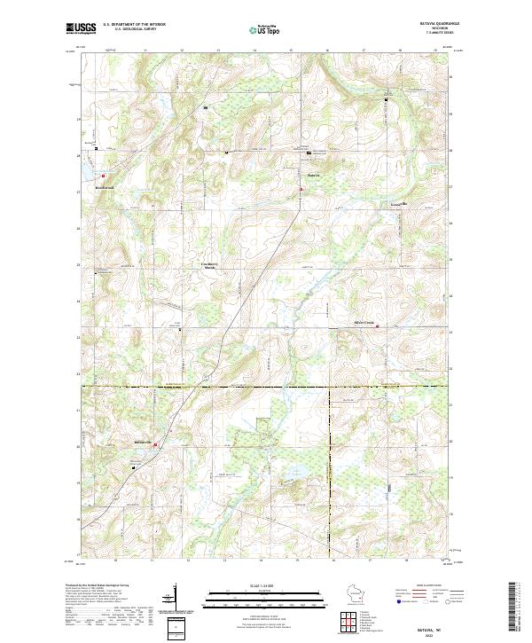 USGS Topographic Map – Batavia