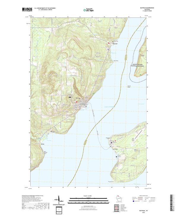 USGS Topographic Map – Bayfield