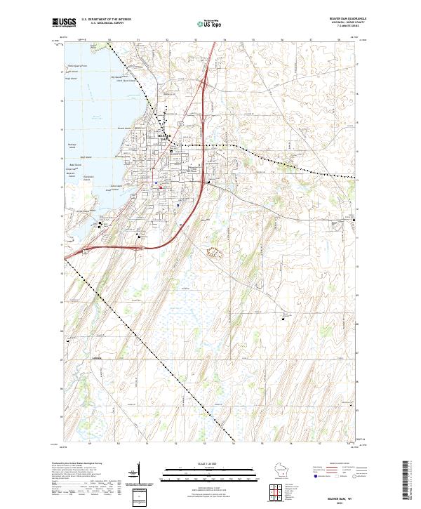 USGS Topographic Map – Beaver Dam